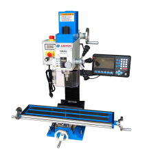 WEISS VM25L 7" x 27" Benchtop Milling Machine Variable Speed 100-2250 RPM  1.5HP(1100W) Brushless Compact Mill Drill with R8 Spindle and 3-Axis DRO